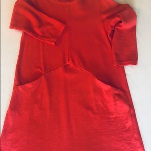 Tangerine sweatshirt dress